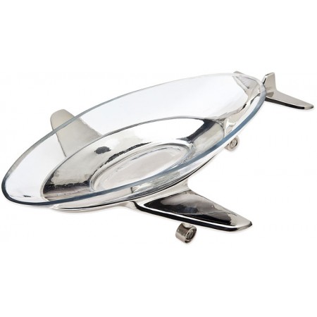 AIRPLANE GLASS SERVING TRAY 97920