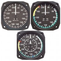 Airspeed, 3 1/8 inch 40-180 mph, 40-150 Knots, TSO Uma T16-310-180D