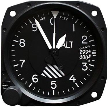 Altimeter, 0-20,000 ft Millibar, TSO Utd 5934PM3