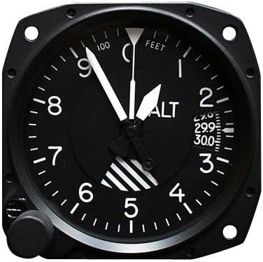 Altimeter, 0-35,000 ft in Hg, TSO Utd 5934PA3