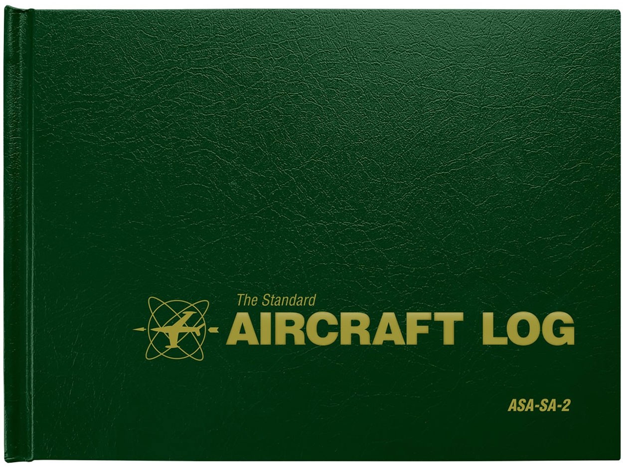 Asa Logbook, Aircraft Log, Green Hardcover Asa SA2