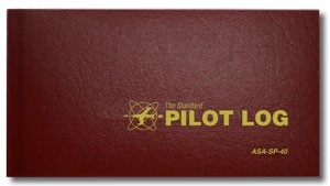 Asa Standard Pilot Log - Burgundy ASA-SP-40