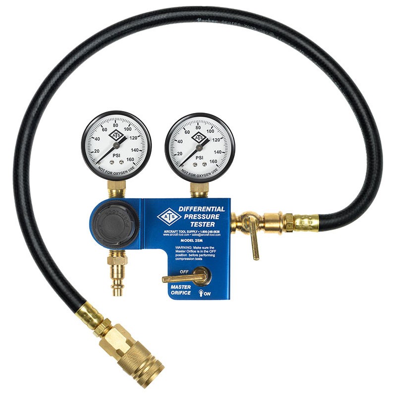 Ats Pro 2EM-60 Differential Pressure Tester, with Master Orifice, 0.060 Bore Ats 2EM-60