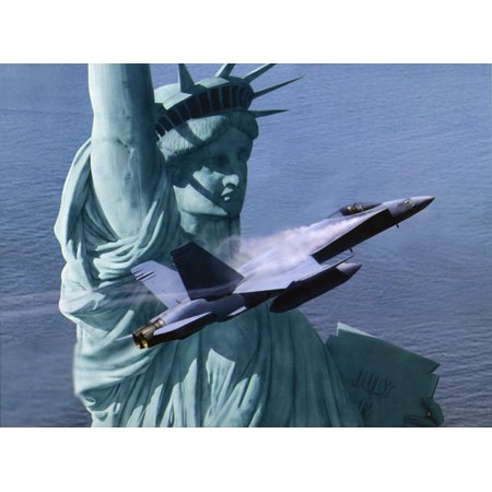 Aviation Art, Liberty Rising F-18 Hornet DB LIBERTYRISE