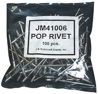 Baffle Gasket Pop Rivets, Bag of 100 Jm 41006