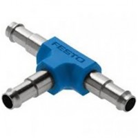 Barbed Tee Connector, Fits 6mm Tubing, by Festo FES T-PK-4
