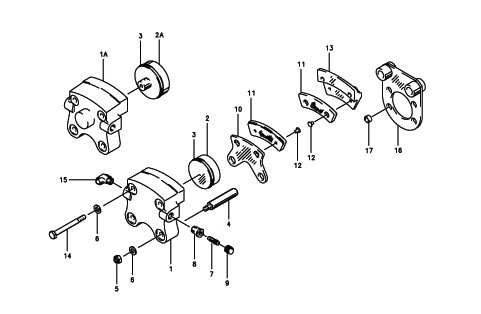 Brake Cylinder (1 Piston) 061-07500