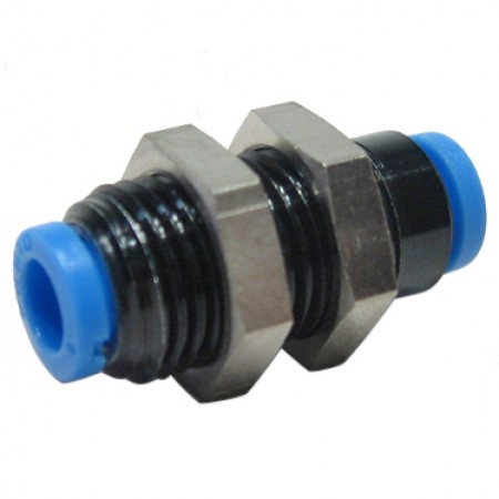 Bulkhead Fitting, 3mm, by Festo FES QSMS-3