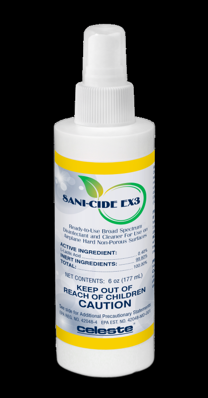 CELESTE SANI-CIDE EX3 DISINFECTANT 6 OZ BOTTLE LS-SCIDEX3/6