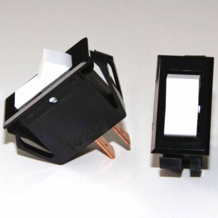 S2160-1 Rocker Switch, SPST White CES S2160-1