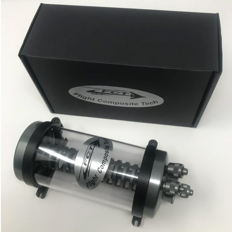 Clear Cylinder Uat, 350ml Air Trap, by Flight Composite Tech Fcpt UAT-CLEAR35