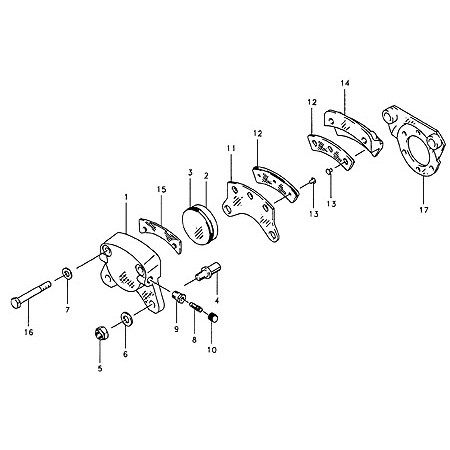 BRAKE CYLINDER ASSY. 091-00702