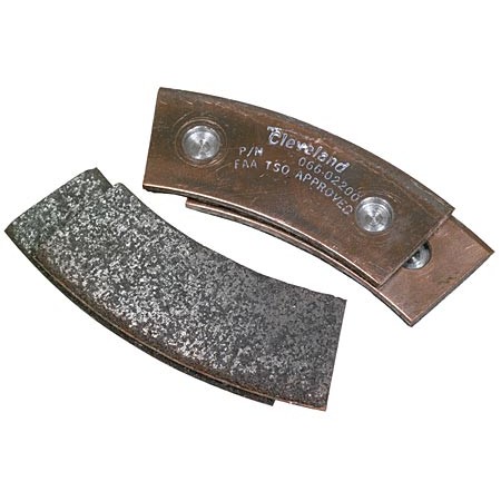 Cleveland Metallic Brake Lining, Replaces: Cessna, Beechcraft, Piper CLD 066-02200