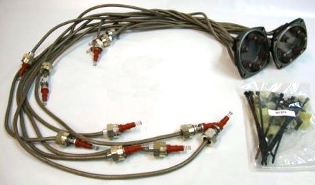 Continental 6-Cyl Ignition Harness for Bendix S6-20 & S6-200 Mags with 3/4-20 Plugs SLK M1730