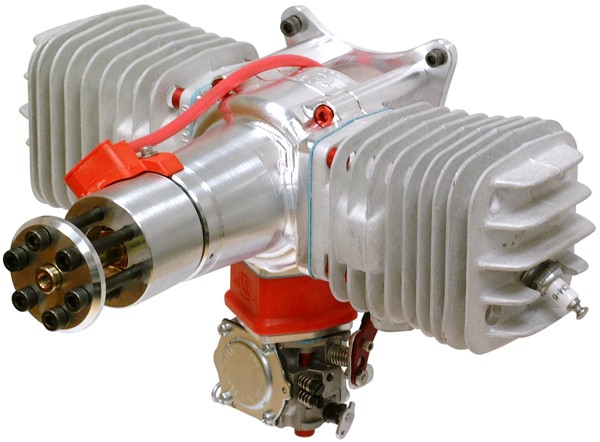 DA-100L Twin Gas Engine with Ignition, Lightweight Version, by Desert Aircraft Da 100
