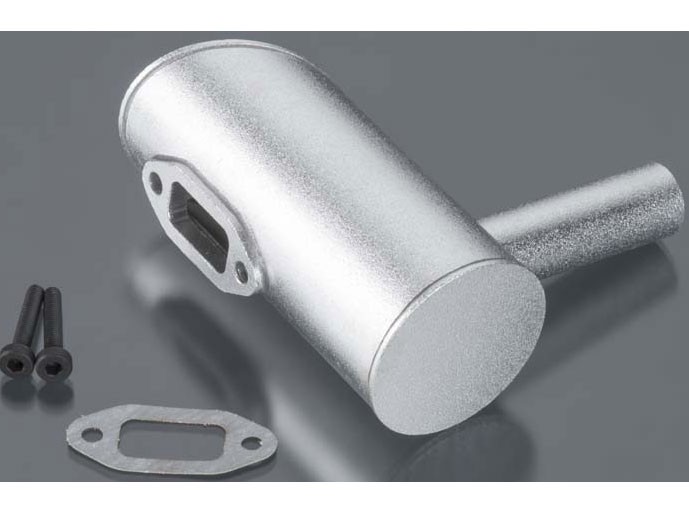 Dle 40 Replacement Muffler, Right Side 2-Hole Dle 40-S32