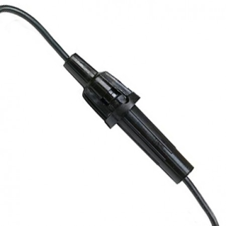 In-line Fuse Holder, Nylon Twist-Lock type, supplied with 8 inch loop of 14 gauge wire Edm FNY-1