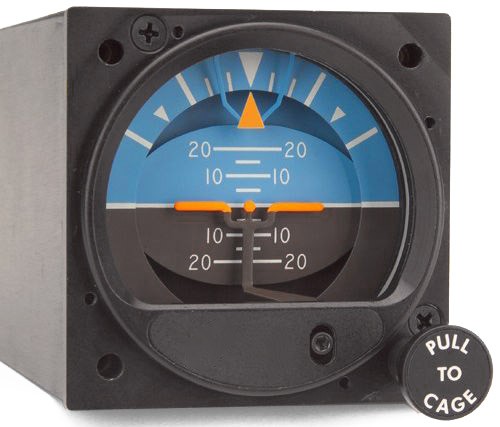 Electric Attitude indicator, 2 inch TSO, Mid-Continent 4200 Series MDCT 4200-10