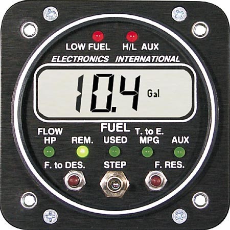 Electronics International FP-5L Fuel Flow/Horsepower Instrument w/FT-60 Transducer Ei FP5L-60