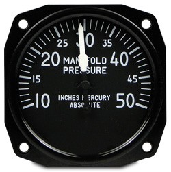 FALCON MANIFOLD PRESSURE GAUGE 10-50 INCH HG MP1050-3