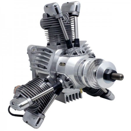 FG-90R3 90cc 3-Cylinder Radial Gas Engine w/ Muffler SAI EG90R3