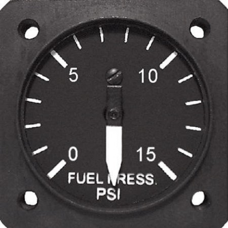 Fuel Pressure Electric, 2 1/4 inch 0-15 psi UMA 4-360-015U