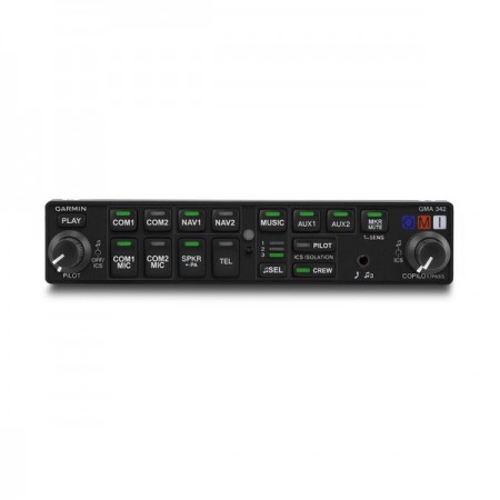 Garmin Gma 342 Audio Panel With 3.5 MM Audio Jack FAA TSO 010-01319-11 Garmin Gma 342 Audio Panel With 3.5 MM Audio Jack FAA TSO 010-01319-11