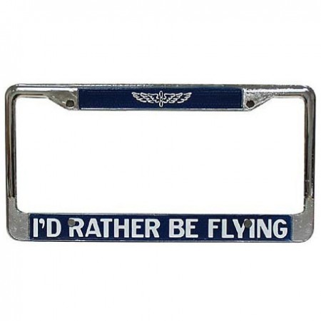 License Plate Frame, I'd Rather be Flying EDM 48-323322