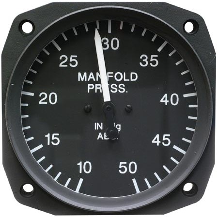 Manifold Pressure, 2 1/4 inch 10-50 InHg ABS UMA 7-100-10