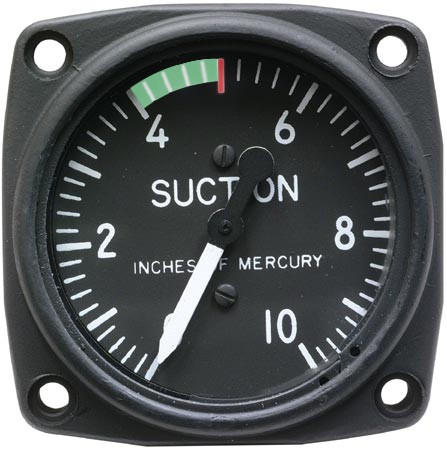 Mechanical Suction Gauge, 2 1/4 inch 0-10 InHg UMA 3-102-13