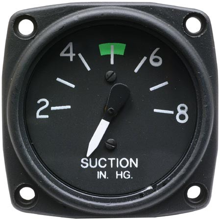 Mechanical Suction Gauge, 2 1/4 inch 2-8 InHg UMA 3-102-10