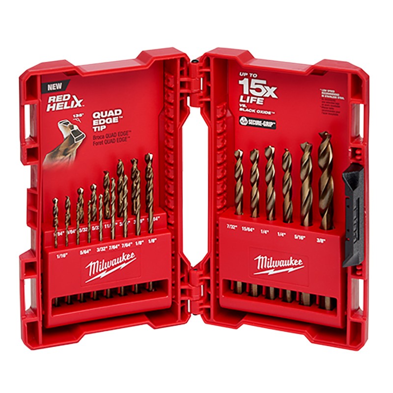 Milwaukee 23PC Red Helix Cobalt Drill Bit Set 48-89-2338 48-89-2338