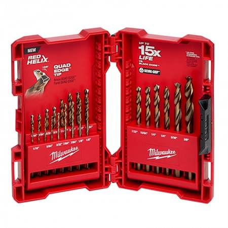 MILWAUKEE 23PC RED HELIX COBALT DRILL BIT SET 48-89-2338 48-89-2338