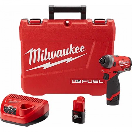 MILWAUKEE M12 FUEL 1/4 HEX IMPACT DRIVER KIT 2553-22 2553-22