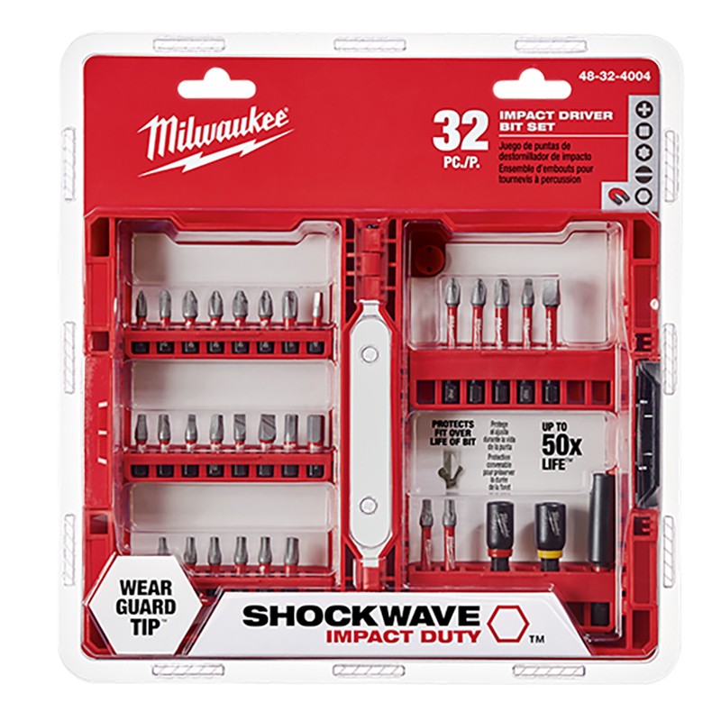 Milwaukee Shockwave Impact Duty Driver Bit Set 32PC 48-32-4004 48-32-4004