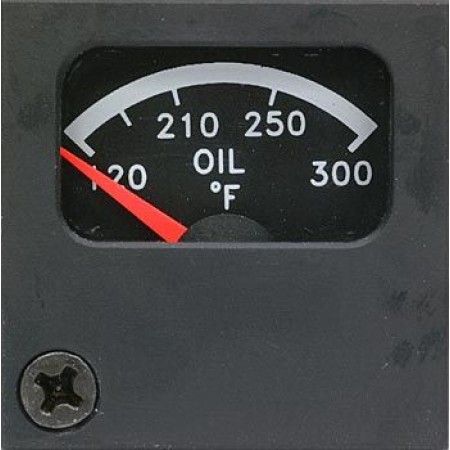 Oil Temperature Gauge, 1 1/2 inch 120-300 degree F MIT D1-211-6066