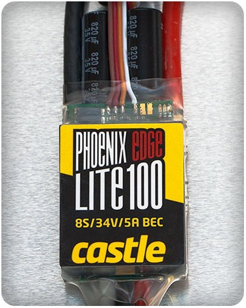Phoenix Edge Lite 100, 25V 100-Amp Esc with 5-Amp Bec Cse PHXEDGELT100