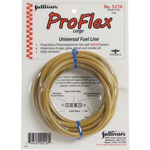 ProFlex Universal Fuel Tubing, 5/32 inch ID, 10' pkg, from Sullivan Sul S216