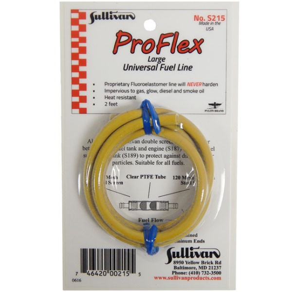ProFlex Universal Fuel Tubing, 5/32 inch ID, 2' pkg, from Sullivan Sul S215