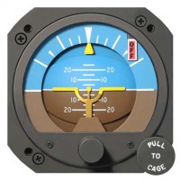 Movable Pointer 12-30 volt Lighted Electric TSO Horizon Gyro with Yellow A/P & Pointer Rca 26EK14