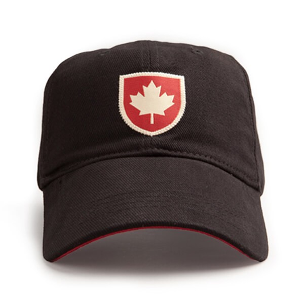 Red Canoe Canada Shield Cap - Black U-CAP-CS-01-BK