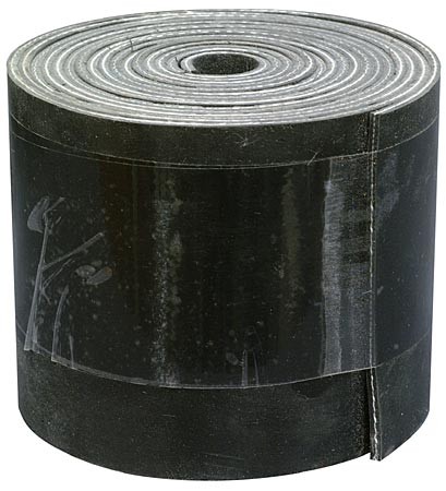 Reinforced Silicone Baffle Gasket, Black, 3/32 inch x 3 inch x 9ft Qip T8071-BK