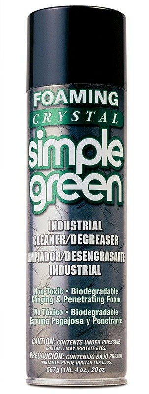 SIMPLE GREEN FOAMING CRYSTAL INDUSTRIAL CLEANER / DEGREASER 20 OZ 0610001219010