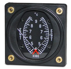 Swift Gauge 2-1/4 Dual Egt/Egt Gauge 375-9250C DE2-92C
