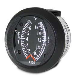 Swift Gauge 2 Inch Round Cht/Egt Gauge 100-7000F / 700-17000F CE1-7017F