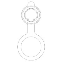 Tanis Tethered Cap With Snap Ring TU03018 Tanis Tethered Cap With Snap Ring TU03018