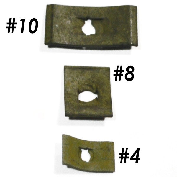 Tinnerman Kit, 10 of Each Flat Nut Hd Tinnerman B
