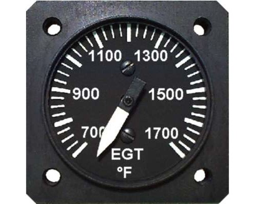 Uma 1-1/4 Single EGT Gauge (2700 Sweep) - Non TSO N12117K1K7F000