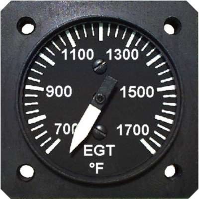 Uma 1-1/4 Single Engine EGT Gauge 2700 Sweep TSO T12117K19CC000