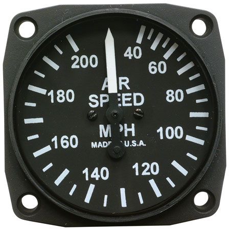 Airspeed, 2 1/4 inch 40-200 mph, Non-TSO Uma 16-210-200